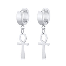 Load image into Gallery viewer, Eternal Cross Egypt Cleopatra Ankh Earrings