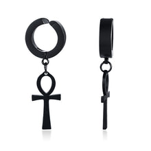 Load image into Gallery viewer, Eternal Cross Egypt Cleopatra Ankh Earrings